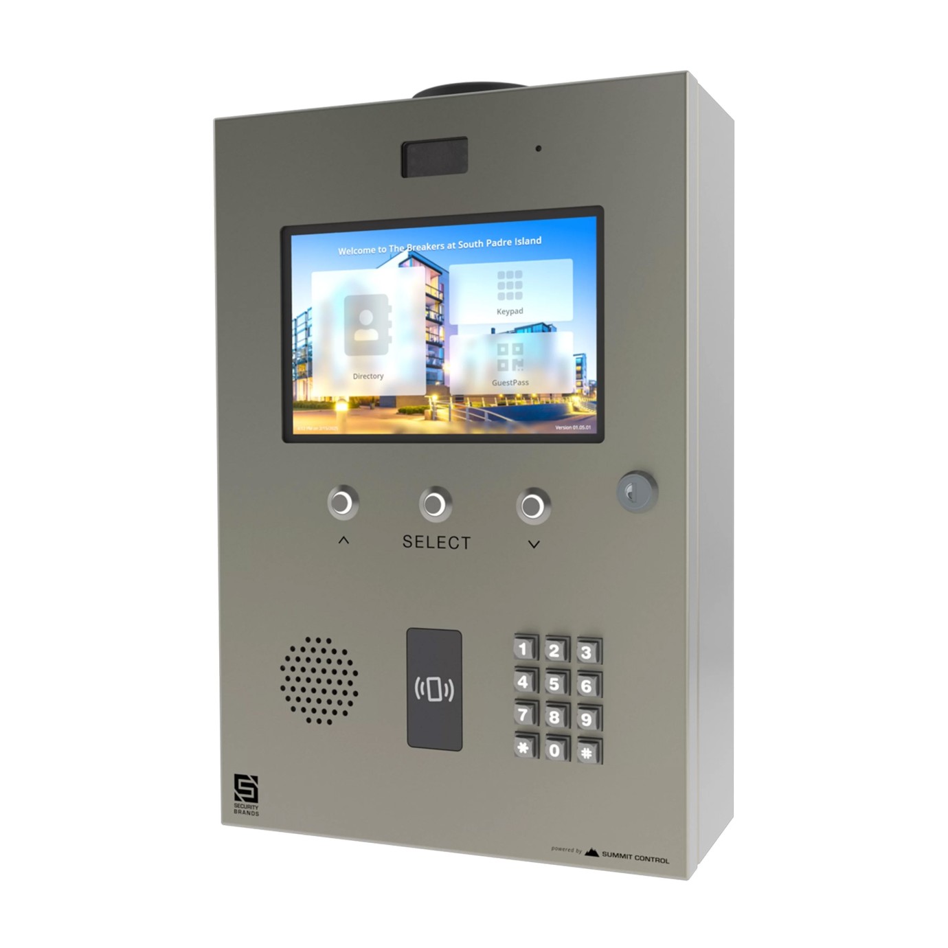 Multi Entry Device Ascent M8 4G Cellular Multi-Tenant Entry System with 8 in Color Screen ...
