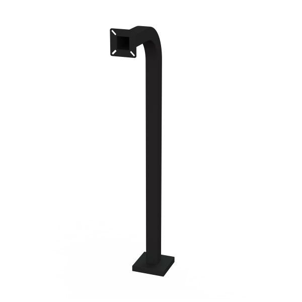 48" Pad Mount Gooseneck Pedestal for Access Control Systems (Steel) - 18-48ST