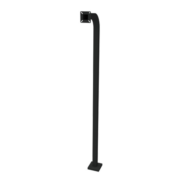 72" Pad Mount Gooseneck Pedestal for Access Control Systems (Steel) - 18-72ST