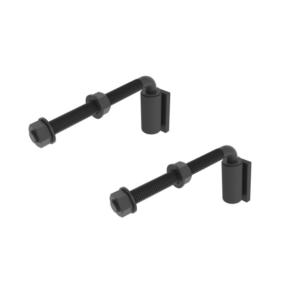 3/4" x 10" Weld-On J-Bolt Gate Hinge with Ball Bearing (Pair) Black K-GBHA700B
