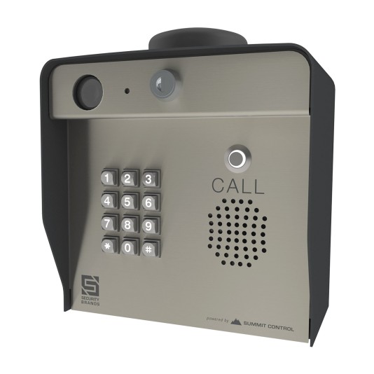 Summit Control Ascent X1 Series Cellular Telephone Entry System With Keypad, HD Camera and 2 Wiegand Inputs (Stainless Steel Finish) - AAS 16-X1S
