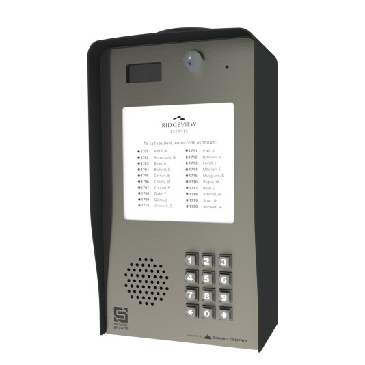 Summit Control Ascent X2 – Cellular Multi-Tenant Telephone Entry System with Keypad - 16-X2