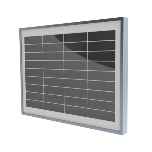 10-Watt Solar Panel With Mounting Bracket