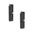 7" Weld-On Heavy-Duty Barrel Hinge for Swing Gates (Pair) Black K-BH700B
