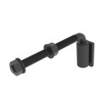3/4" x 10" Weld-On J-Bolt Gate Hinge with Ball Bearing (Pair) Black K-GBHA700B