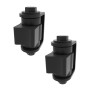 7" Super Smooth Adjustable Weld-on Hinge For Round or Square Gate Posts (Pair) Black K-HDSSH3B