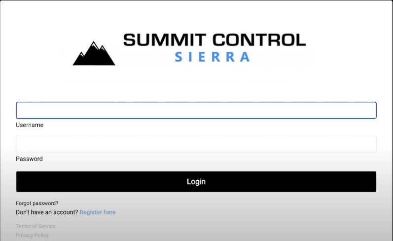 Summit Control Account Log In